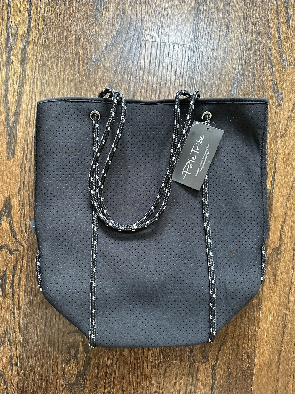 Black Neoprene Tote Bag